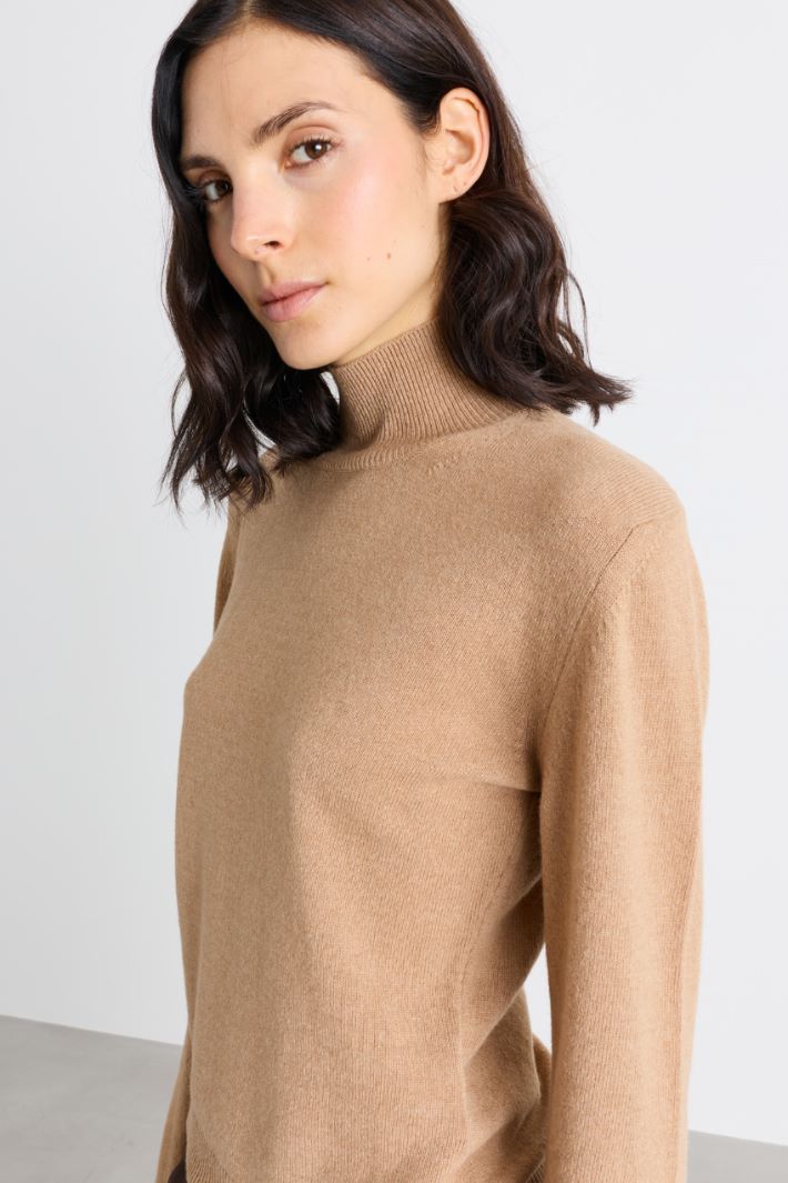 Maglia con collo alto - CAMMELLO - Intrend - 3