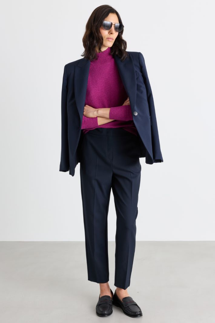 Maglia con collo alto - VIOLA - Intrend