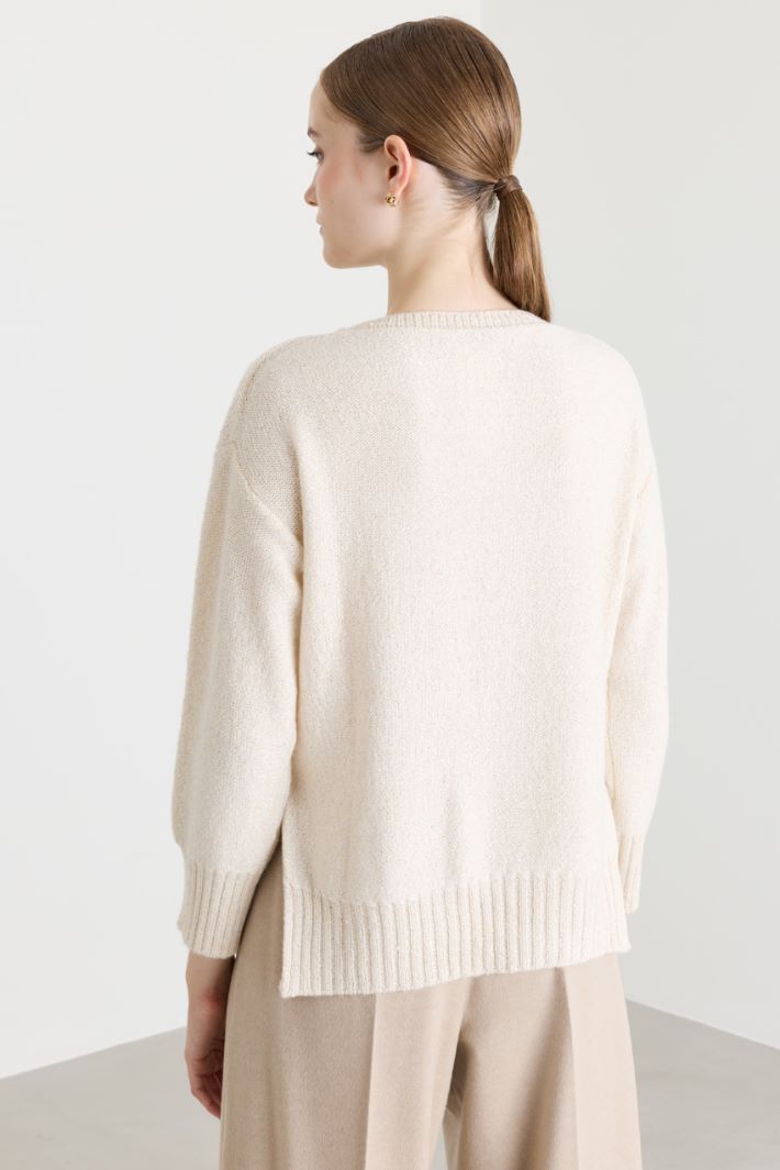 Maglia con spacchi - BIANCO - Intrend - 4