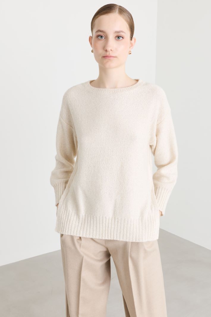 Maglia con spacchi - BIANCO - Intrend - 2