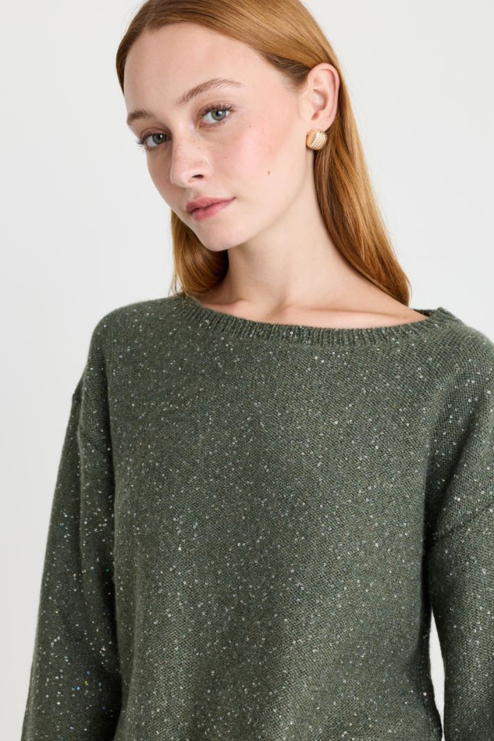 Maglia con spacchi - VERDE - Intrend - 3
