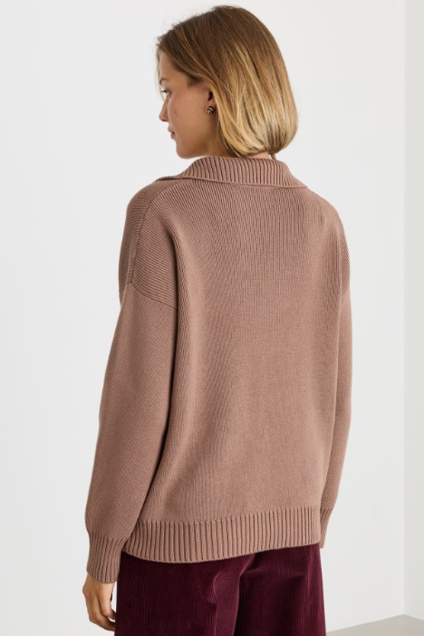 Maglia in cotone con tasche