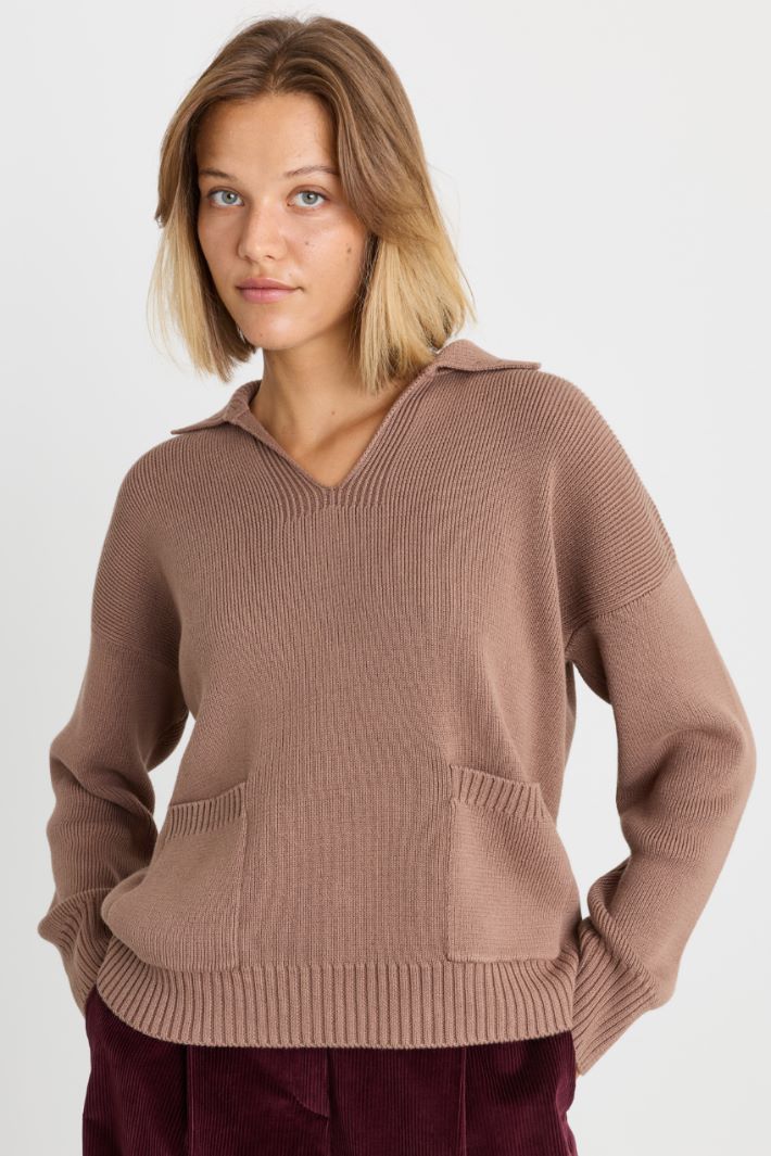 Maglia con tasche - CAMMELLO - Intrend - 2