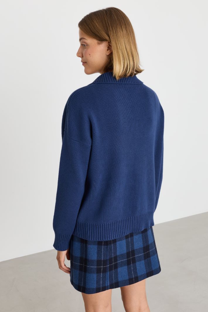 Maglia con tasche - BLU - Intrend - 4