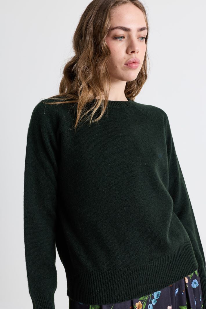 Crew-neck jumper - BLACK - Intrend - 3