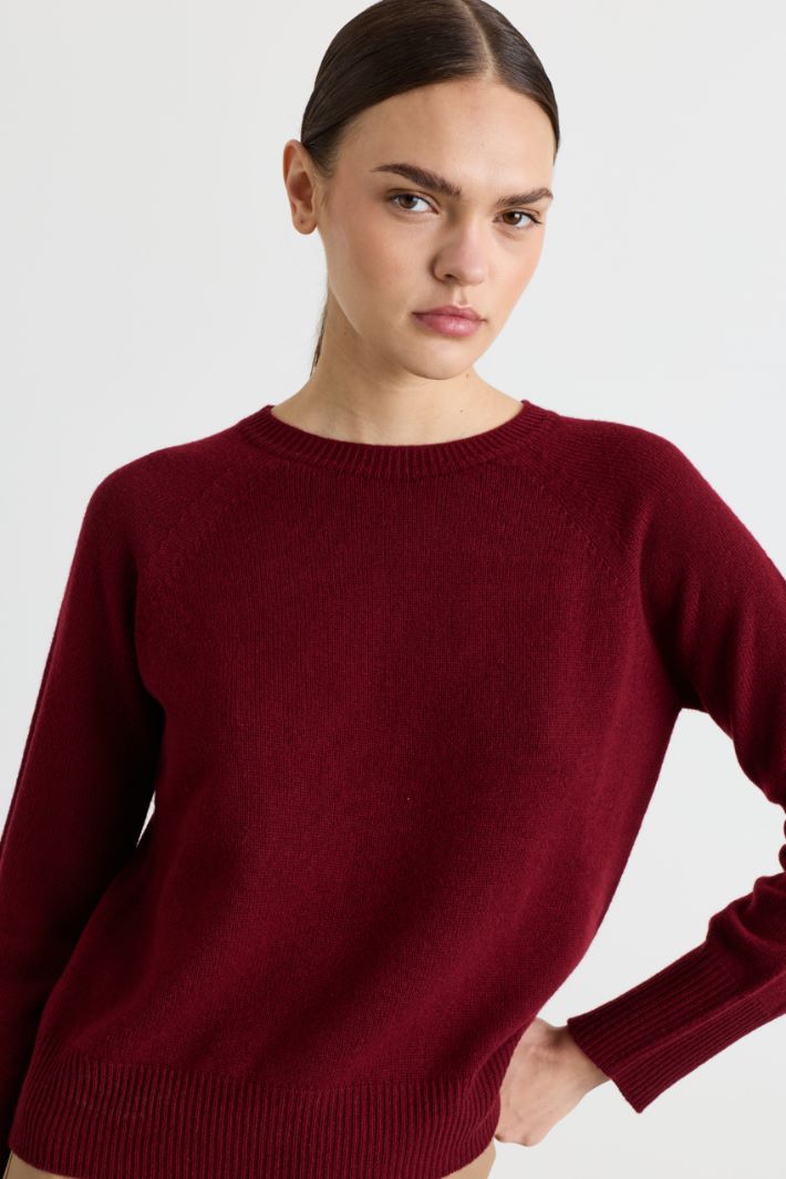 Pullover mit Raglanärmeln - BORDEAUX - Intrend - 3