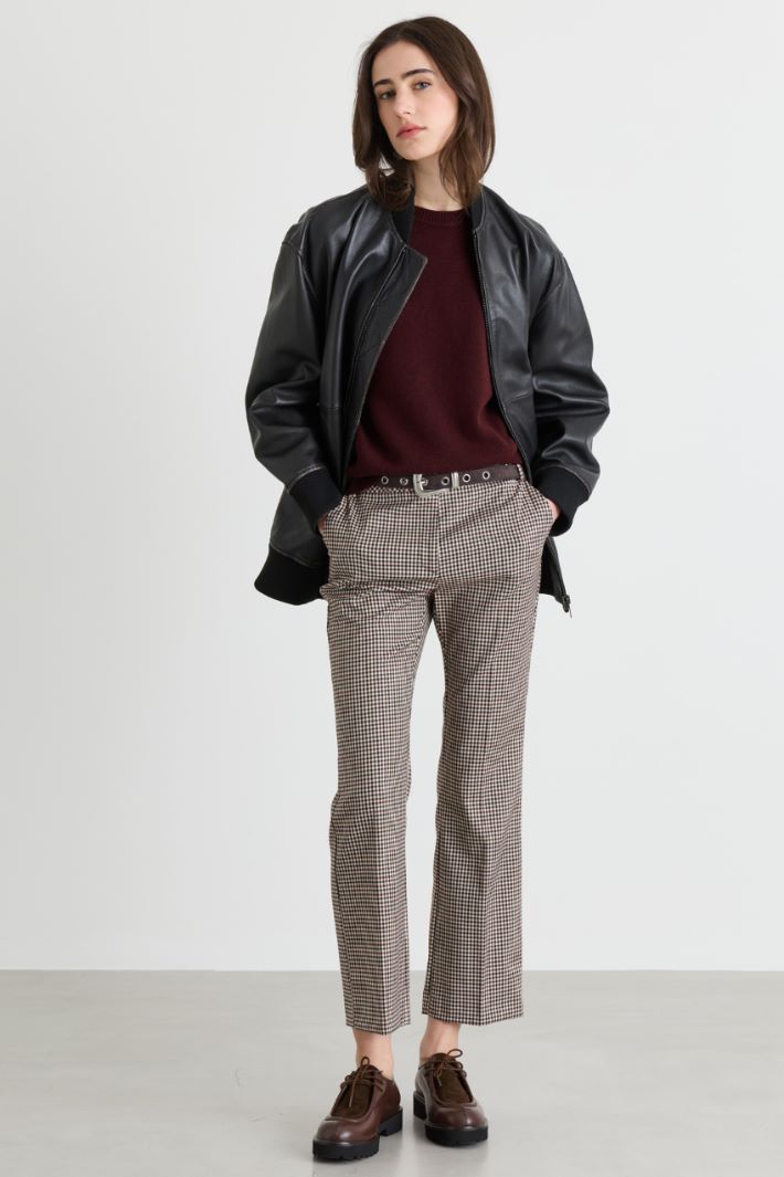 Raglan-sleeve jumper - BORDEAUX - Intrend