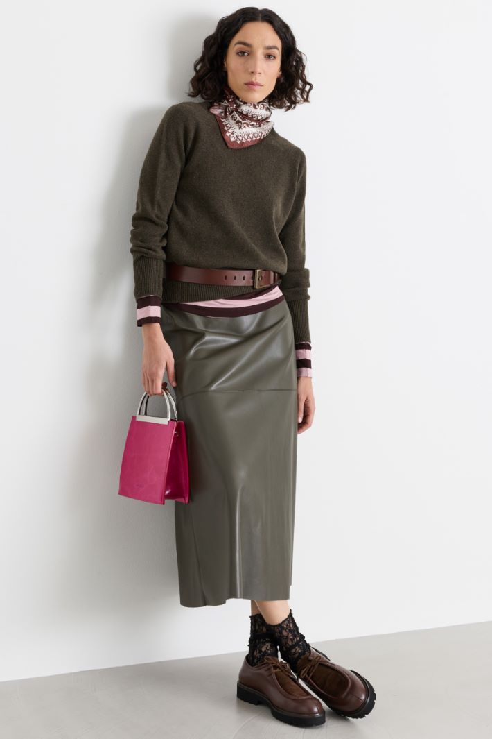 Raglan-sleeve jumper - GREY - Intrend