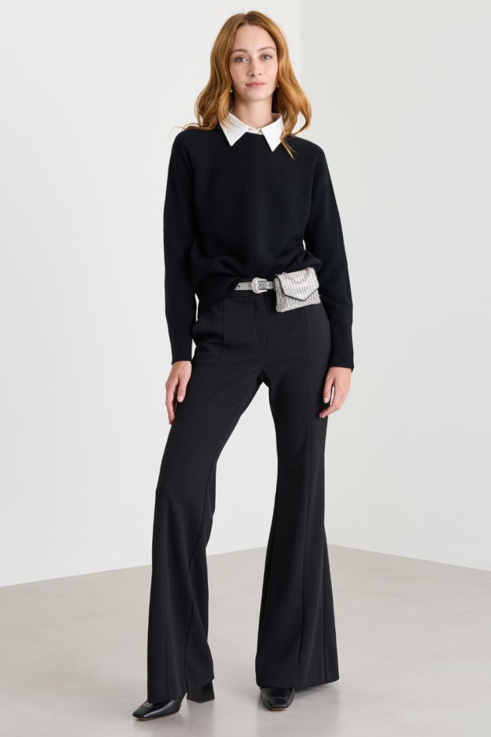 Maglia con maniche raglan - NERO - Intrend