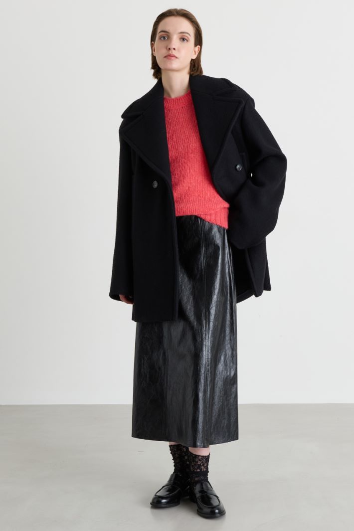 Extra-long sleeve jumper - PINK - Intrend