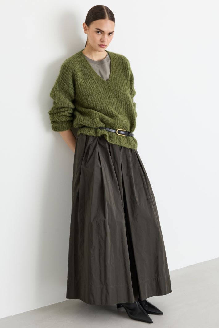 Maglia a coste inglesi - VERDE - Intrend
