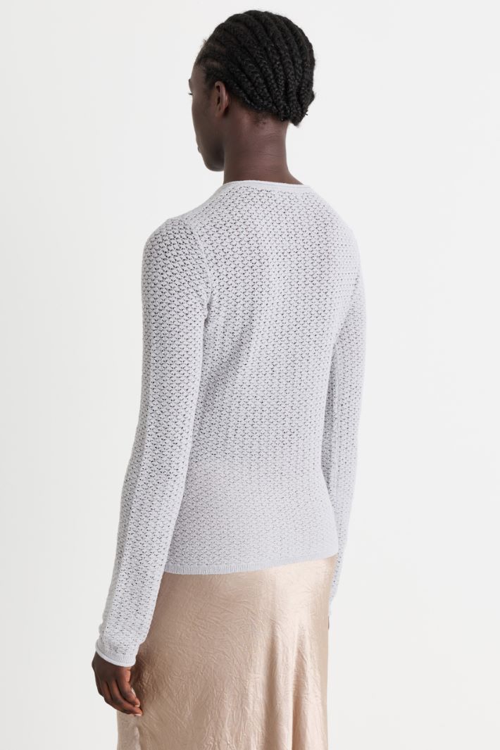 Maglia a punto pizzo - GRIGIO - Intrend - 4