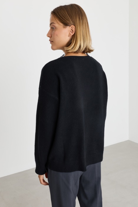 Maglia con dettagli in pizzo