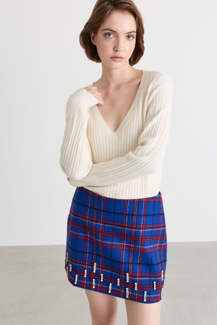 Pull torsadé - BLANC - Intrend - 2