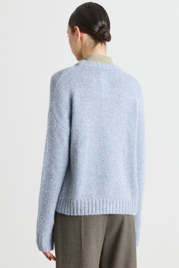 Pullover mit Pailletten - HELLBLAU - Intrend - 4