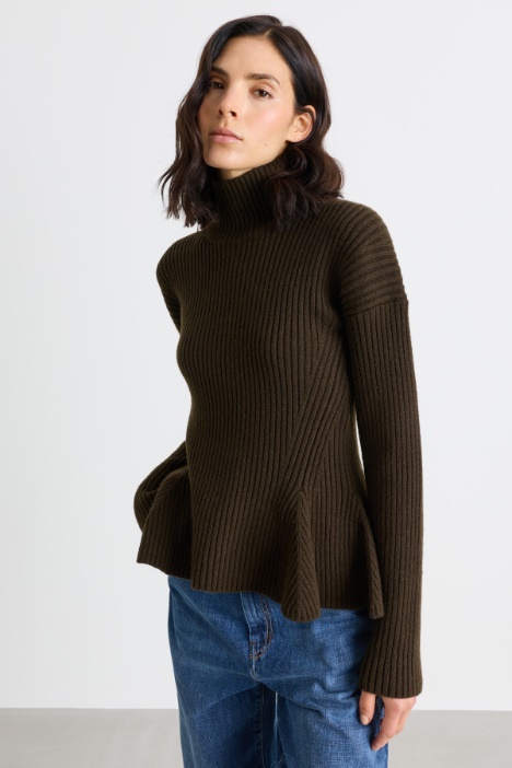 Peplum polo neck - Intrend