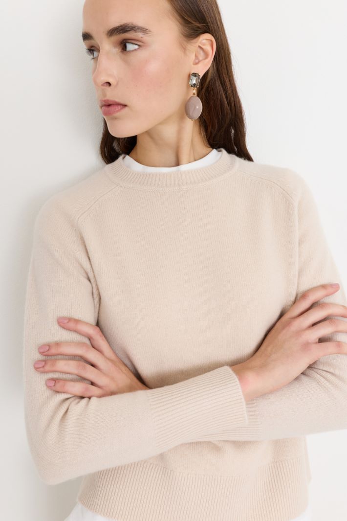 Jersey de lana y cachemira - BEIGE - Intrend - 3