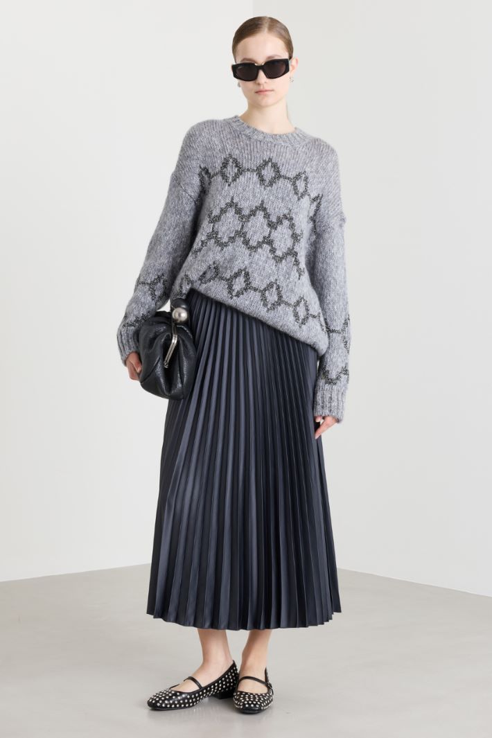 Jacquard jumper - GREY - Intrend