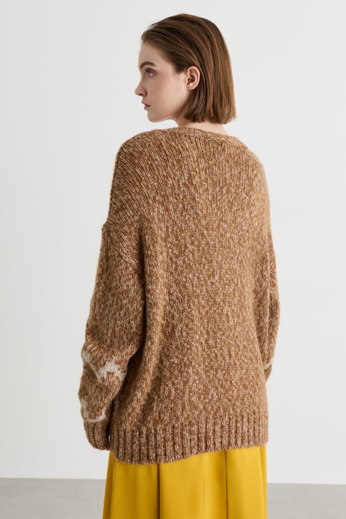 Maglia jacquard - CAMMELLO - Intrend - 4