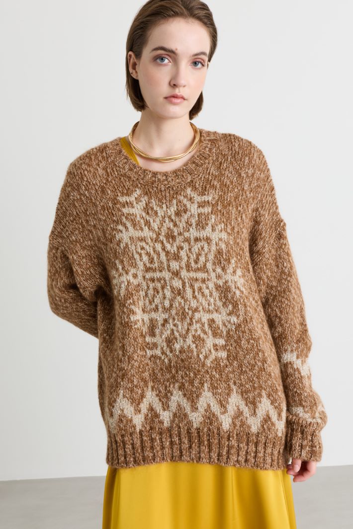 Maglia jacquard - CAMMELLO - Intrend - 2