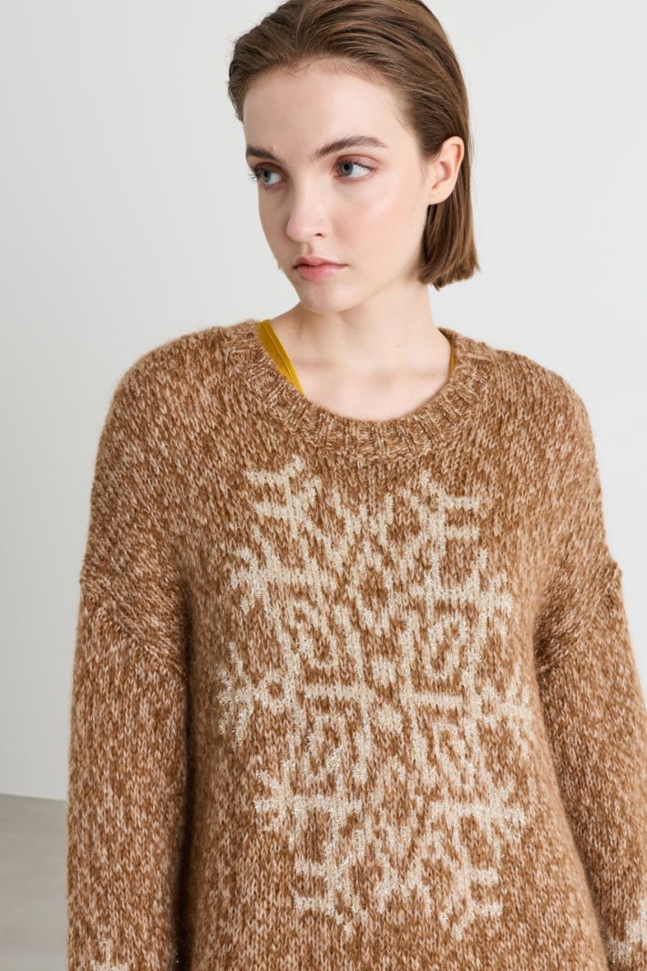 Maglia jacquard - CAMMELLO - Intrend - 3
