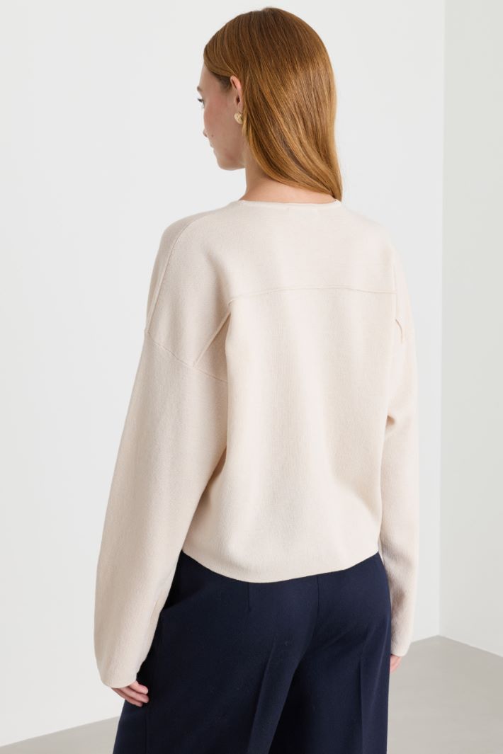 Maglia a spalla scesa - AVORIO - Intrend - 4