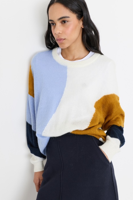 Maglia a intarsio jacquard