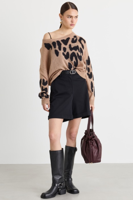Jersey con intarsia jacquard - Intrend