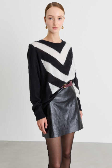 Intarsia jacquard jumper - Intrend