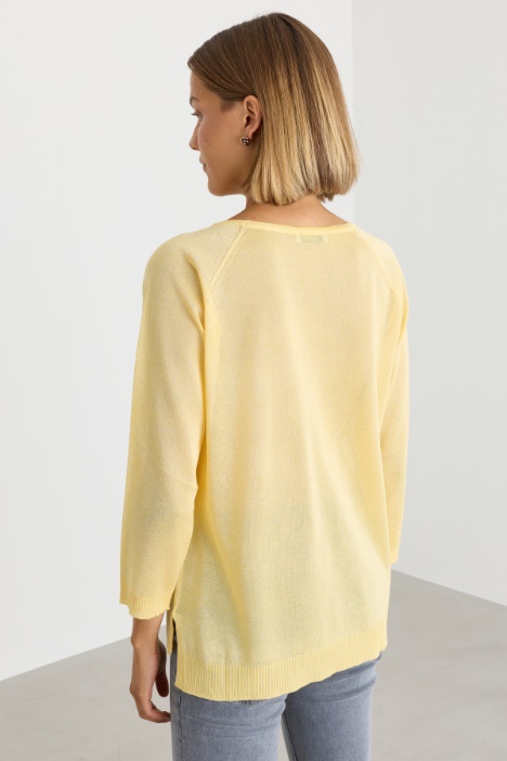 Maglia leggera con spacchi