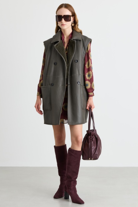 Chaleco oversize reversible - Intrend