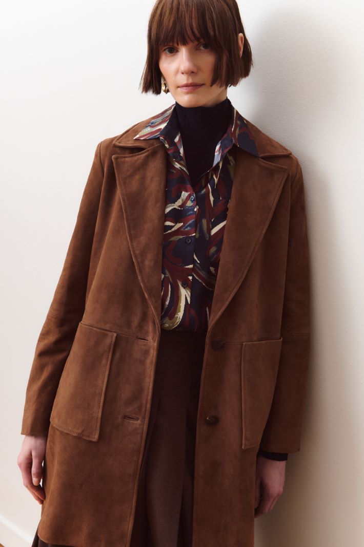 Giacca con cintura - MARRONE - Intrend - 6