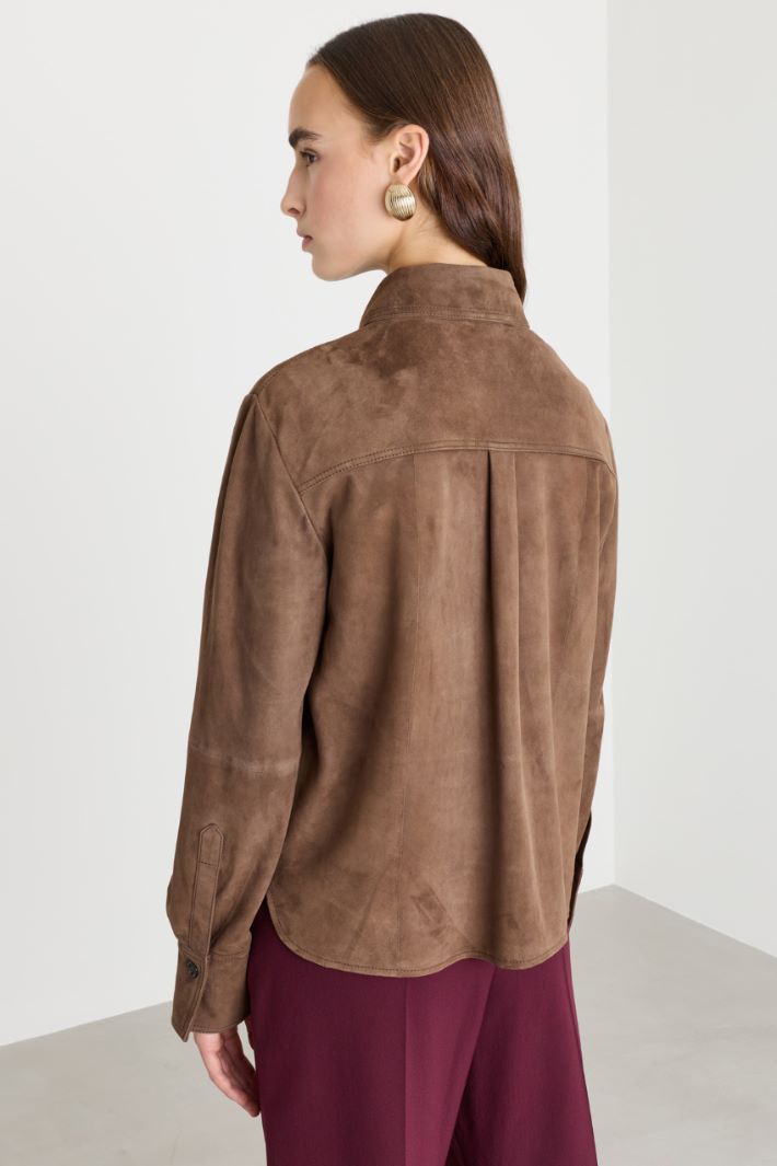 Suede jacket - BROWN - Intrend - 4