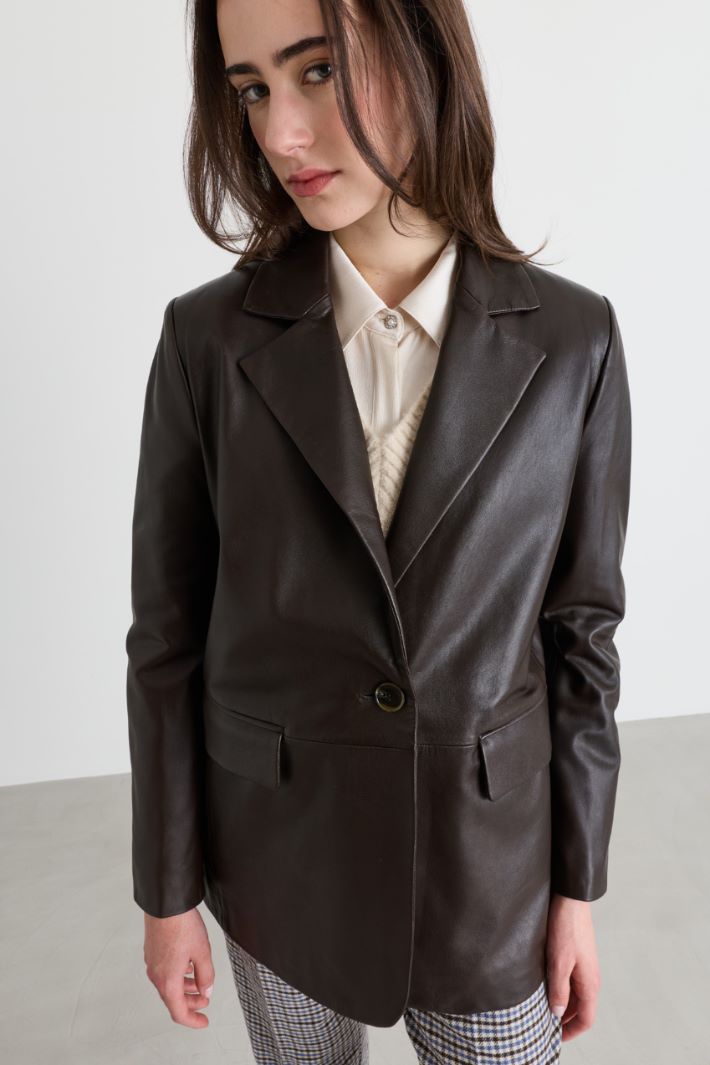 Blazer con bottone singolo - NERO - Intrend - 3