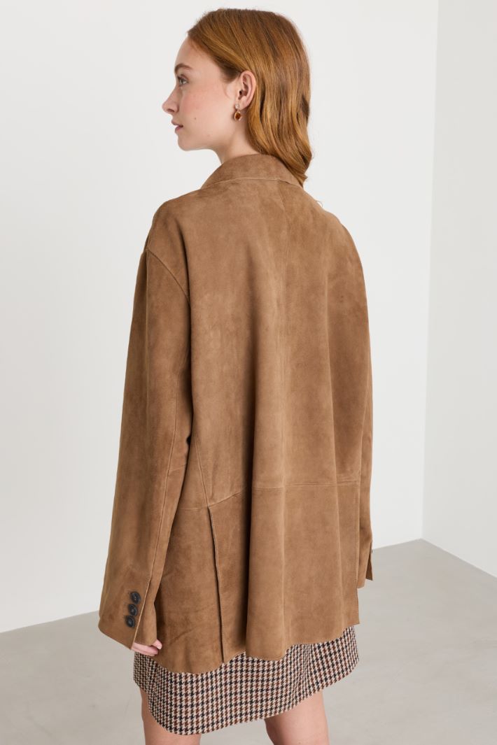 Blazer oversize - MARRONE - Intrend - 4