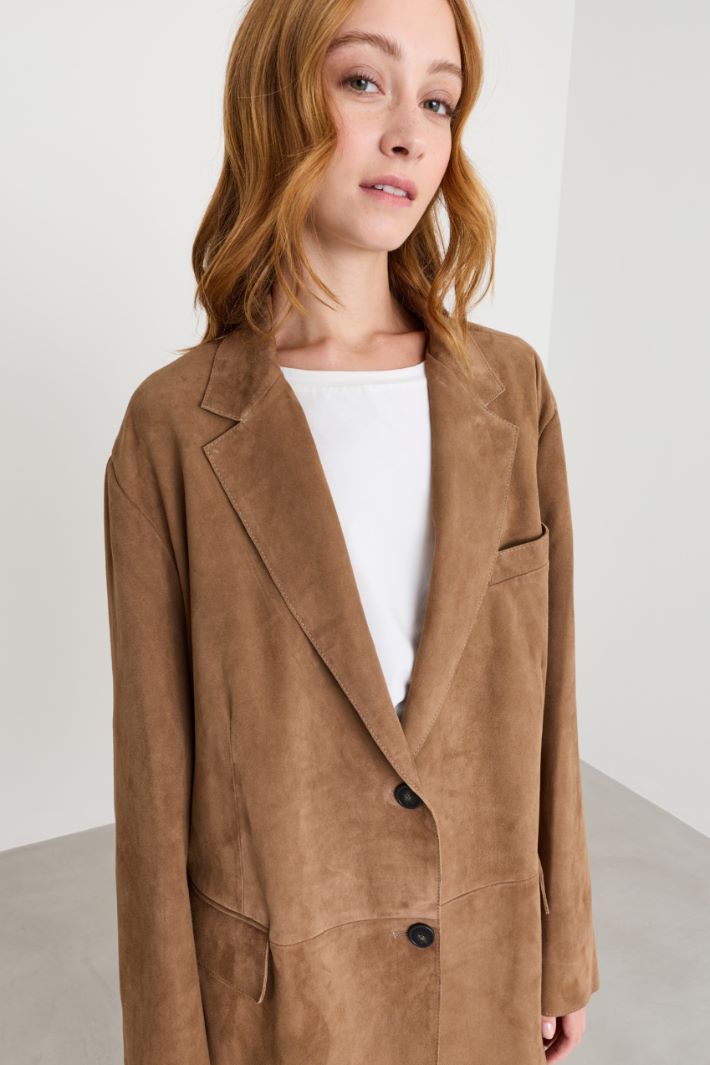 Blazer oversize - MARRONE - Intrend - 3