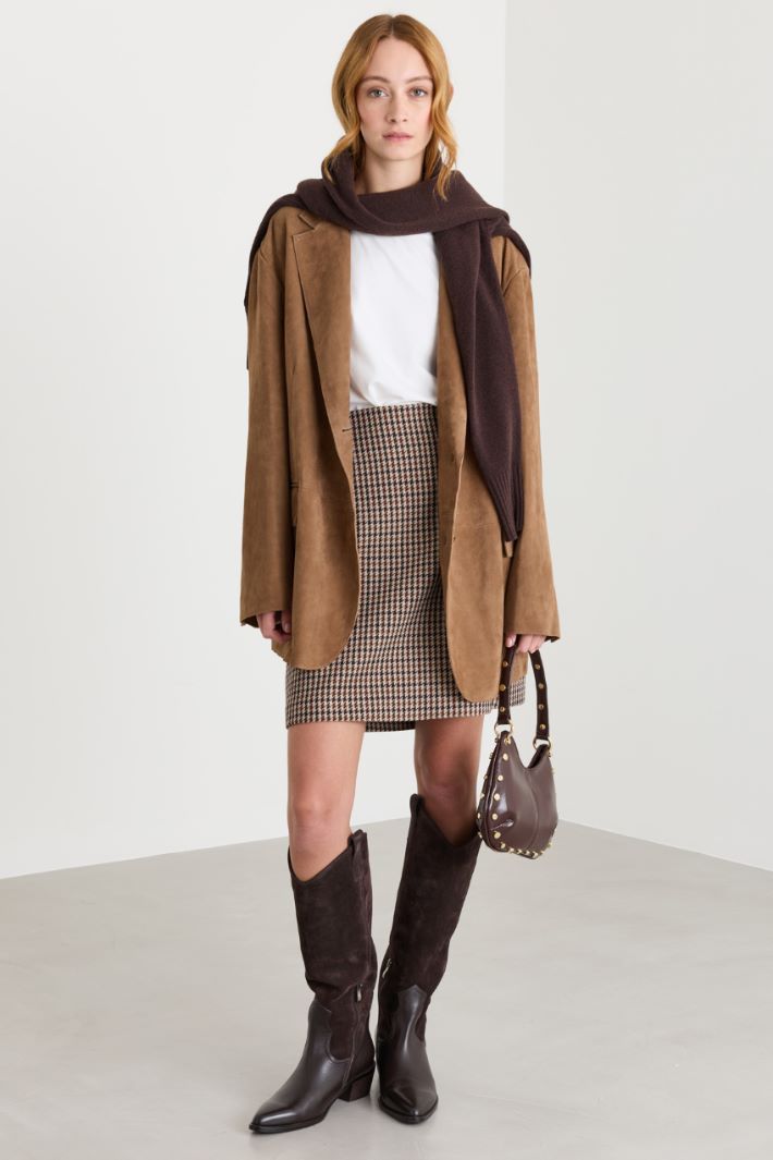 Blazer oversize - MARRONE - Intrend