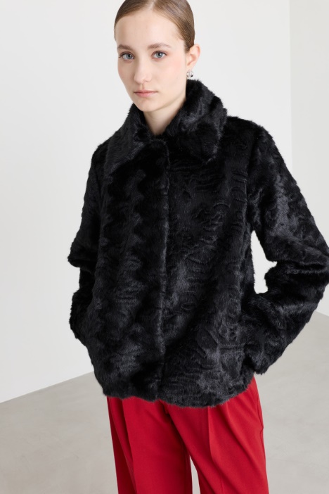 Jacket in a Soft, Warm Fabric - Intrend