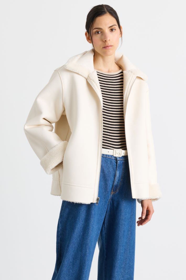 Reversible jacket - WHITE - Intrend - 4
