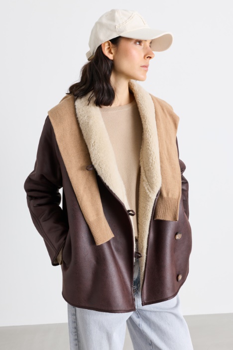 Cappotto in tessuto spalmato