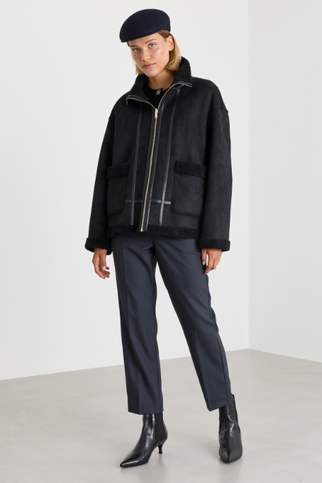 Wendejacke aus weichem, wärmendem Stoff - Intrend