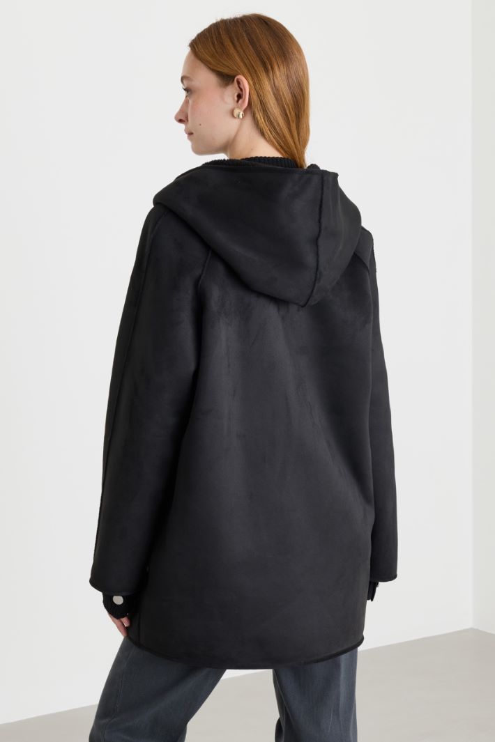 Giacca reversibile in jersey - NERO - Intrend - 5
