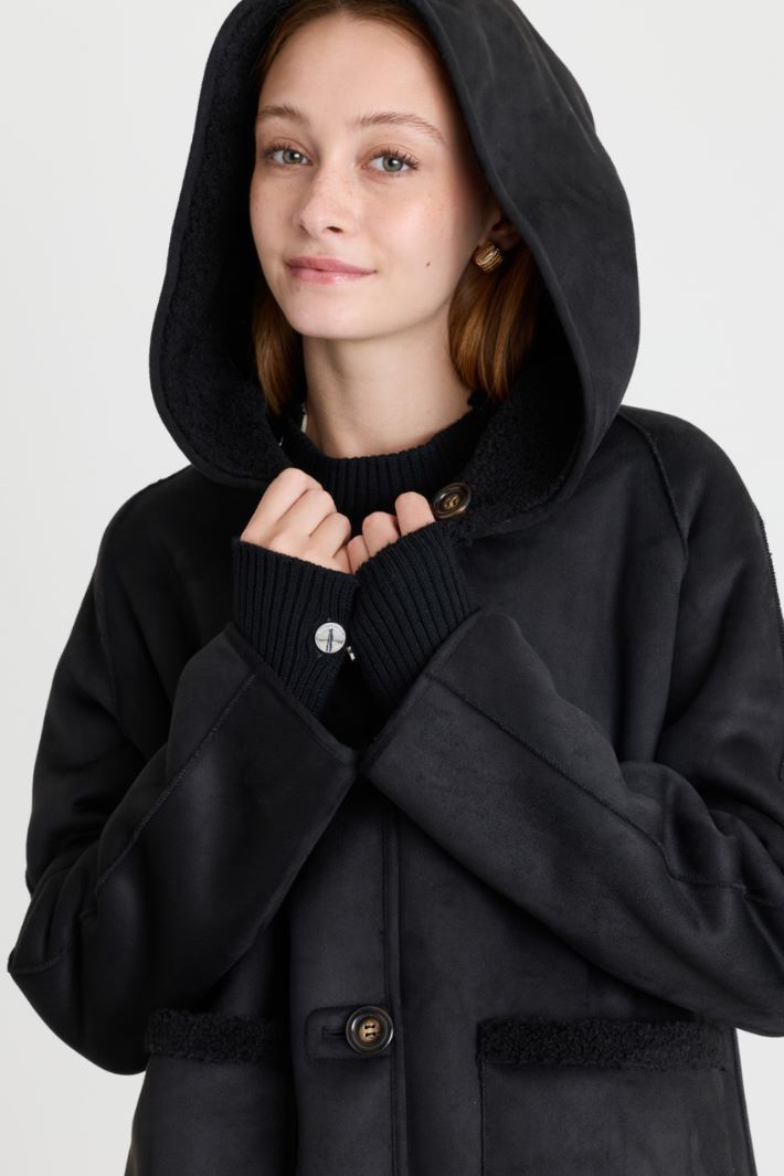 Giacca reversibile in jersey - NERO - Intrend - 3
