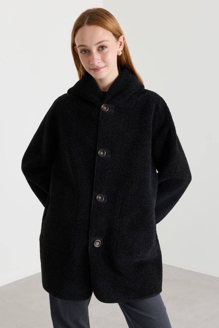 Giacca reversibile in jersey - NERO - Intrend - 4