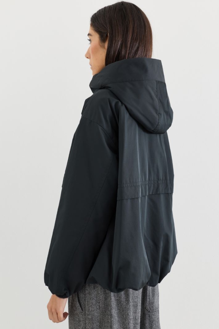 Water-repellent padded coat - BLACK - Intrend - 4