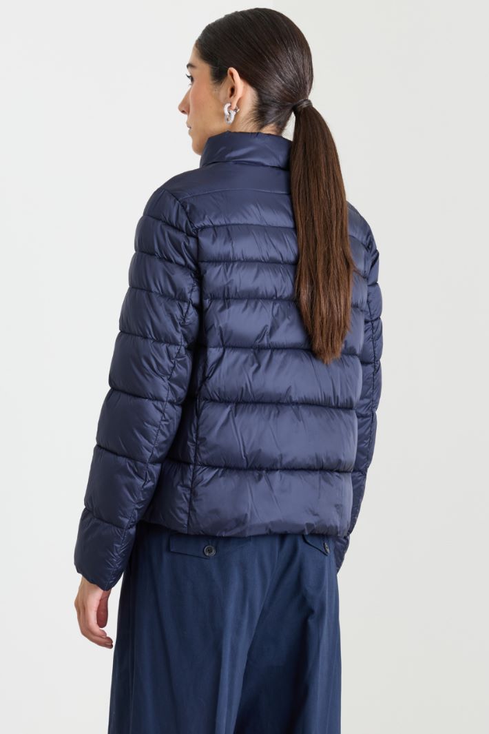 Zip-through Padded Jacket - BLU - Intrend - 4