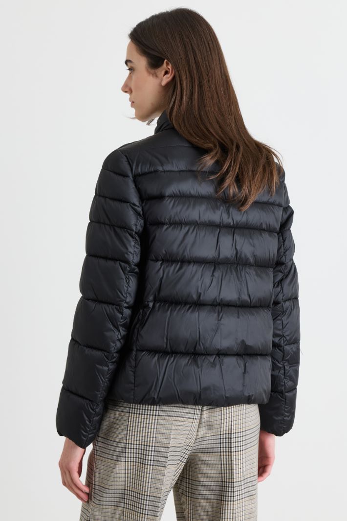 Zip-through Padded Jacket - BLACK - Intrend - 4