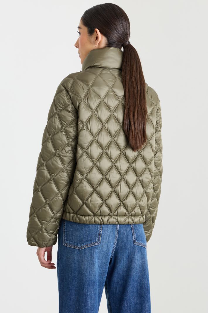 Quilted Padded Jacket - GREEN - Intrend - 4