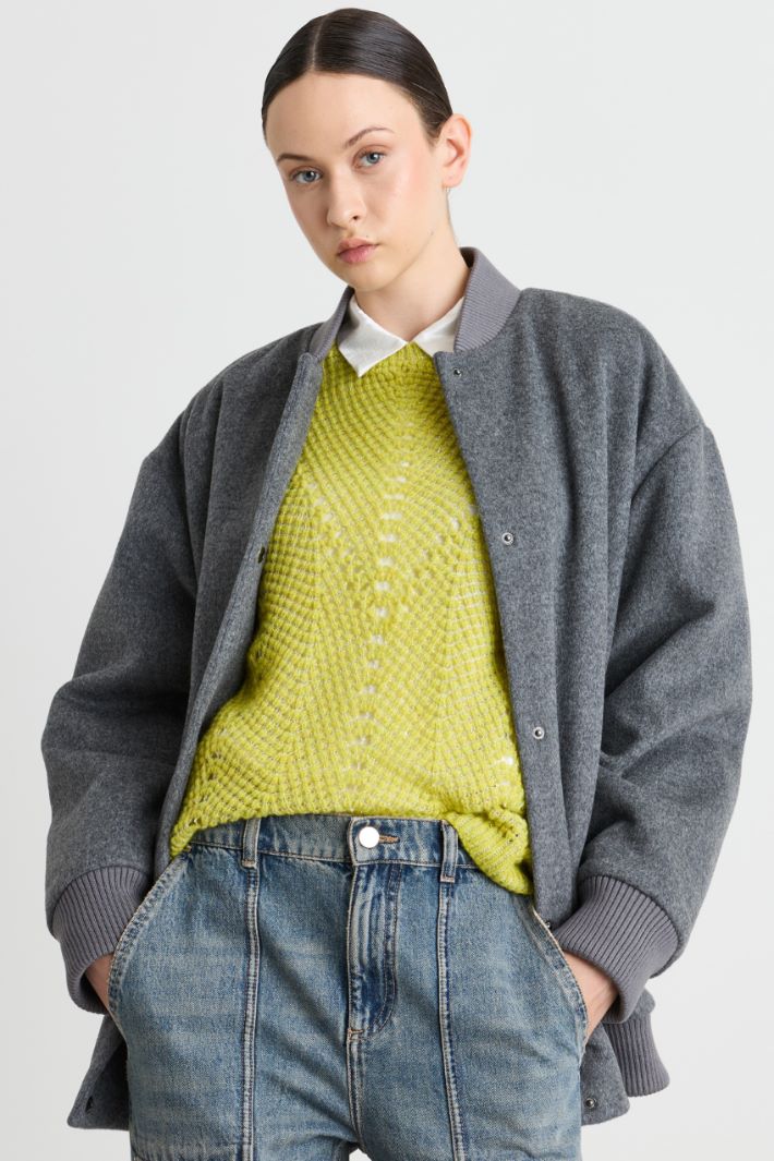 Bomber imbottito con patch - GRIGIO - Intrend - 2