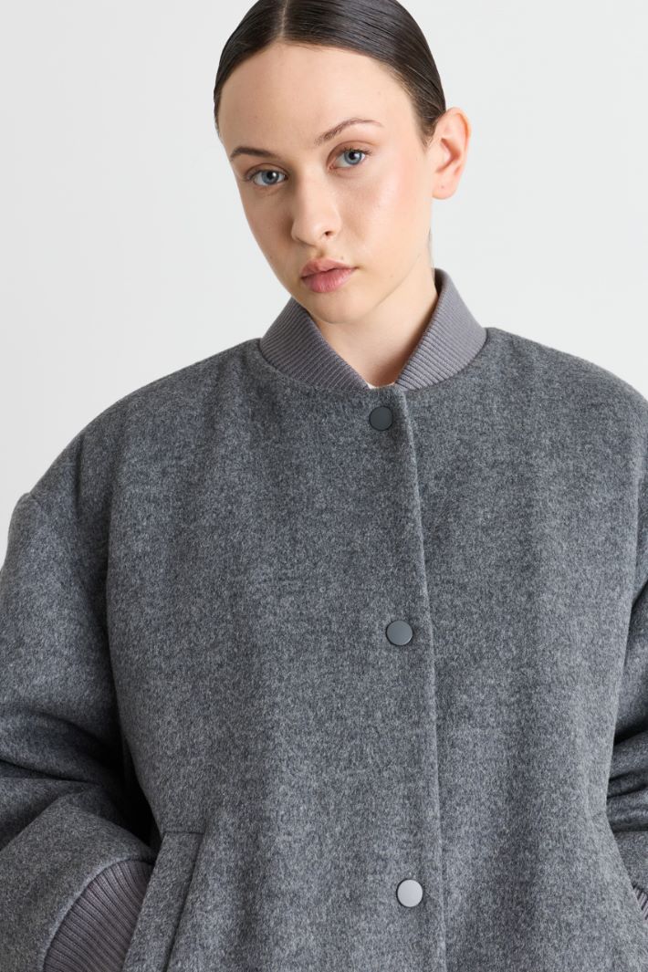 Bomber imbottito con patch - GRIGIO - Intrend - 3